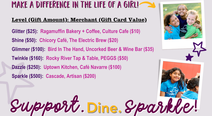 Support. Dine. Sparkle!