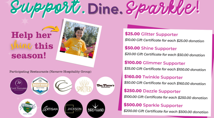 Support. Dine. Sparkle!