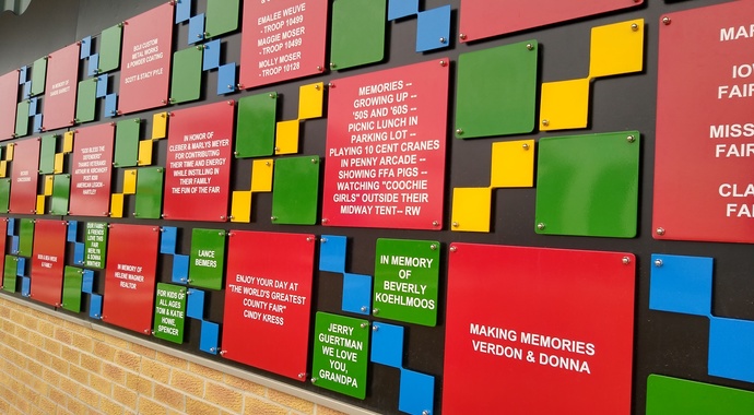 Memory Wall 6" X 9" Quilt Block