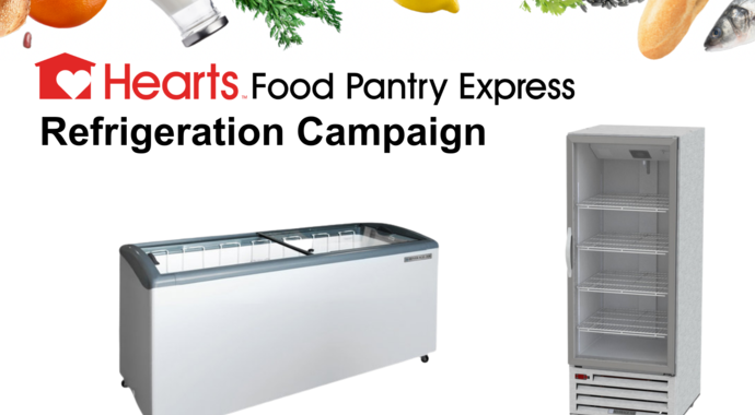 Refrigeration fundraiser for Hearts Food Pantry Express