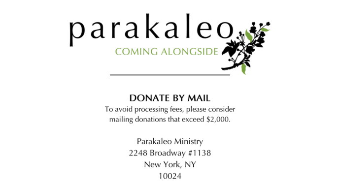 Parakaleo I Coming Alongside