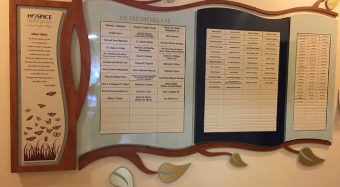 Kline House Memorial Wall