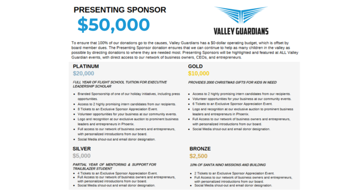 Corporate Sponsor Donation