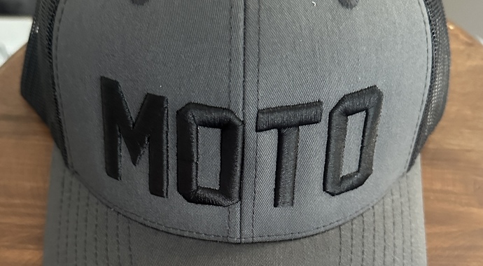 Haiti MOTO Trucker Hat- dark grey/black