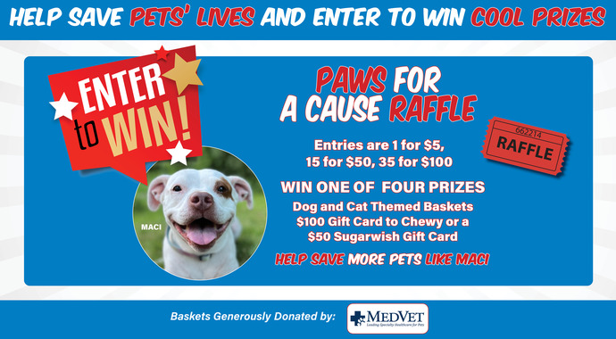 Raffle Drawing for Paws for a Cause 2024