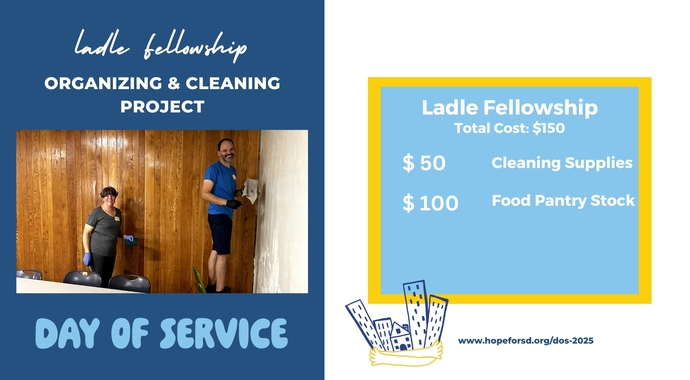 Organizing & Cleaning, Ladle Fellowship