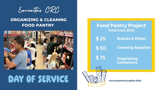 Organizing & Cleaning Food Pantry, CRC