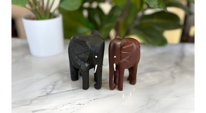 Small Wooden Elephant