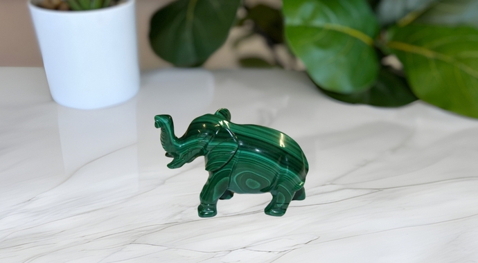 Malachite Stone Animal