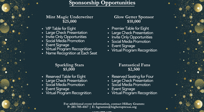 HUT Honors Sponsorships 2026