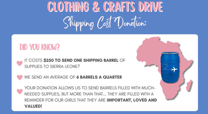 Shipping Barrel Donations