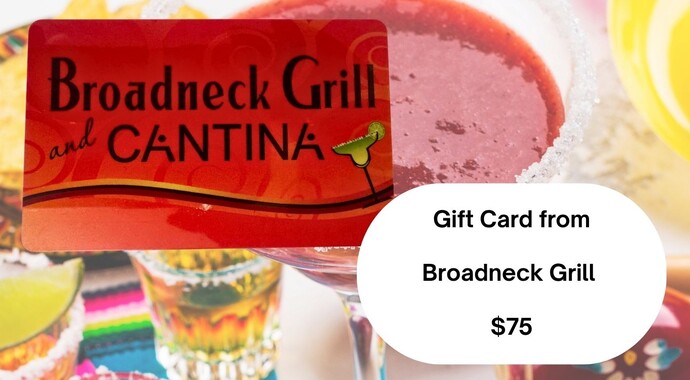 Broadneck Grill Gift Card valued at $75
